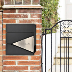 SKRZYNKA NA LISTY ULOTKI GAZETY POCZTOWA LISTOWA STALOWA Z KLUCZYKAMI