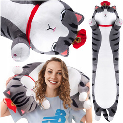 DUŻY PLUSZOWY KOT KOTEK PODUSIA PLUSZAK PRZYTULANKA MASKOTKA 70cm