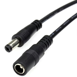 PRZEDŁUŻACZ 5m DC 2,1/ 5,5 mm KABEL ZASILAJĄCY DO KAMER IP PRZEWÓD DC 12V