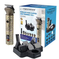 MASZYNKA DO STRZYŻENIA WŁOSÓW BRODY BEZPRZEWODOWA GOLARKA TRYMER ZESTAW 7W1