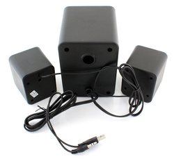 MOCNE GŁOŚNIKI 2.1 USB DO LAPTOPA SUBWOOFER BIAŁE