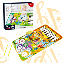 Interaktywna Mata Edukacyjna Dla Dzieci Odgłosy Zwierząt Instrumenty