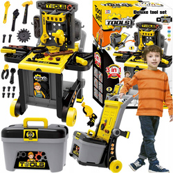 ZESTAW NARZĘDZI WARSZTATOWYCH WÓZEK KUFER TACZKA WARSZTAT MAJSTERKOWICZA