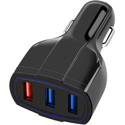 ŁADOWARKA SAMOCHODOWA 3xUSB QC 3.0