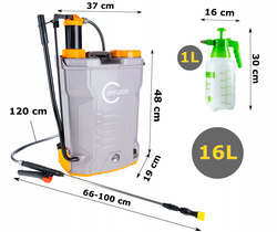 OPRYSKIWACZ OGRODOWY CIŚNIENIOWY AKUMULATOROWY 16L