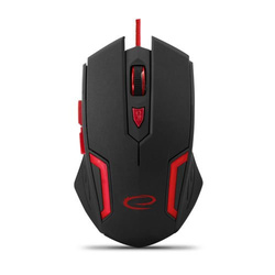 Myszka przewodowa dla graczy 6D optyczna USB MX205 FIGHTER czerwona