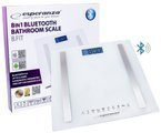 Cyfrowa waga łazienkowa analityczna bluetooth 8w1 B.FIT biała