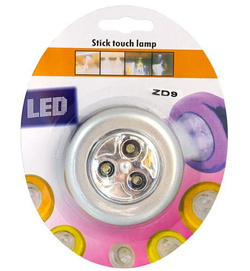 Lampka 3 LED na baterie na ściane do szafy