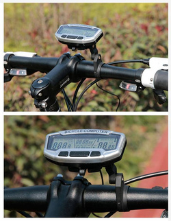LICZNIK ROWEROWY WODOODPORNY LCD