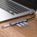 HUB USB 3.0 ROZGAŁĘŹNIK SZYBKI ROZDZIELACZ ADAPTER PORTÓW USB 4 PORTY 3x2.0
