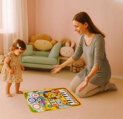 Interaktywna Mata Edukacyjna Dla Dzieci Odgłosy Zwierząt Instrumenty