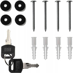 SKRZYNKA NA LISTY ULOTKI GAZETY POCZTOWA LISTOWA STALOWA Z KLUCZYKAMI