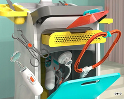 zestaw małego lekarza i pielęgniarki stacja medyczna + akcesoria dla dzieci