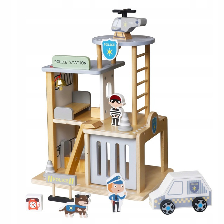 Drewniany Posterunek Komisariat Policji Zestaw Pojazdy Figurki Helikopter pol_pl_Drewniany-Posterunek-Komisariat-Policji-Zestaw-Pojazdy-Figurki-Helikopter-7723_7