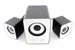 MOCNE GŁOŚNIKI 2.1 USB DO LAPTOPA SUBWOOFER BIAŁE