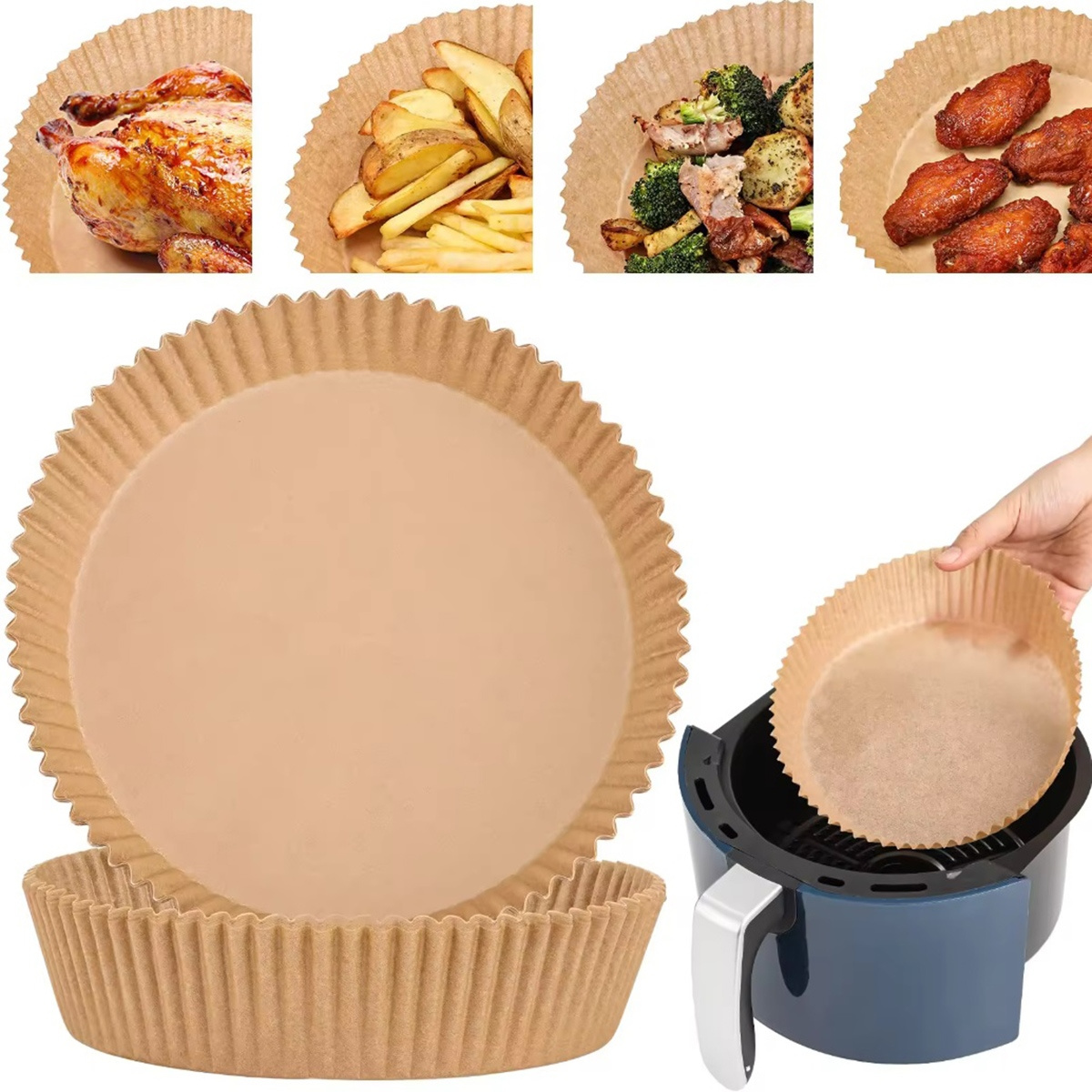Papier do frytkownicy frytownicy beztłuszczowej air fryer 20cm 50 sztuk pol_pl_Papier-do-frytkownicy-frytownicy-beztluszczowej-air-fryer-20cm-50-sztuk-7709_3