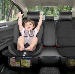 POKROWIEC SAMOCHODOWY SIEDZISKO MATA OCHRONNA POD FOTELIK + KIESZEŃ