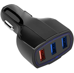 ŁADOWARKA SAMOCHODOWA 3xUSB QC 3.0
