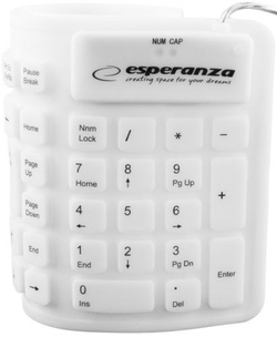 Klawiatura silikonowa USB wodoodporna USB/OTG do PC LAPTOP TABLET PS3