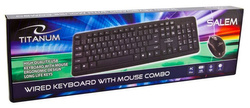 Zestaw mysz + klawiatura przewodowa USB SALEM