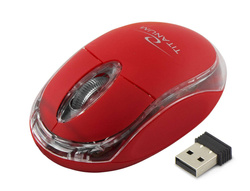 Bezprzewodowa mysz optyczna CONDOR 2.4GHz czerwona