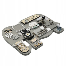 Sensoryczna Tablica Manipulacyjna MONTESSORI Słoń Edukacyjna Drewniana