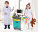 zestaw małego lekarza i pielęgniarki stacja medyczna + akcesoria dla dzieci