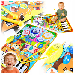 Interaktywna Mata Edukacyjna Dla Dzieci Odgłosy Zwierząt Instrumenty