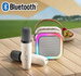 Zestaw karaoke 2 mikrofony + głośnik bezprzewodowy bluetooth dla dzieci