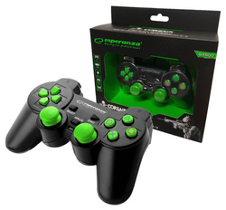 Gamepad z wibracją pad USB do PC/PS2/PS3 CORSAIR zielony