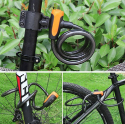 LINKA ZAPIĘCIE ROWEROWE ZABEZPIECZENIE DO ROWERU Z UCHWYTEM + 2 KLUCZYKI