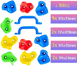 ZESTAW WSPINACZKOWY UCHWYTY