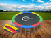 Kolorowy pokrowiec osłona na sprężyny trampolina 305-312 cm 10FT