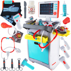 zestaw małego lekarza i pielęgniarki stacja medyczna + akcesoria dla dzieci