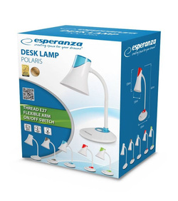 LAMPKA BIURKOWA E27 POLARIS CZARNA