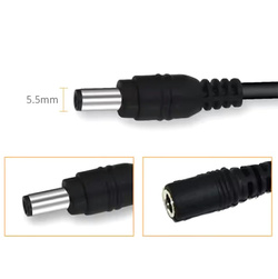 PRZEDŁUŻACZ 5m DC 2,1/ 5,5 mm KABEL ZASILAJĄCY DO KAMER IP PRZEWÓD DC 12V