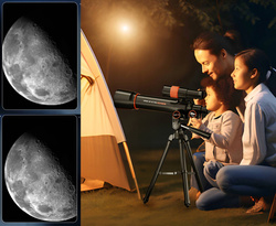 TELESKOP ASTRONOMICZNY EDUKACYJNY NAUKOWY LUNETA STATYW DLA DZIECI