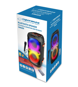 GŁOŚNIK BLUETOOTH FM LED RGB KARAOKE SINGER