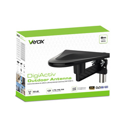 Antena zewnętrzna DigiActiv 4G LTE VHF UHF VA0022 White Vayox