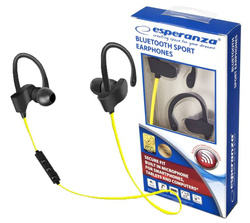 SŁUCHAWKI SPORTOWE DOUSZNE BLUETOOTH ŻÓŁTY