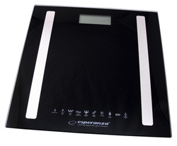 Cyfrowa waga łazienkowa analityczna bluetooth 8w1 B.FIT czarna