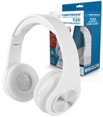 Bezprzewodowe słuchawki bluetooth FLEXI białe