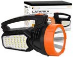 Latarka akumulatorowa LED 1.6W z ładowaniem solarnym i światłem bocznym 2.8W LB0168 LIBOX