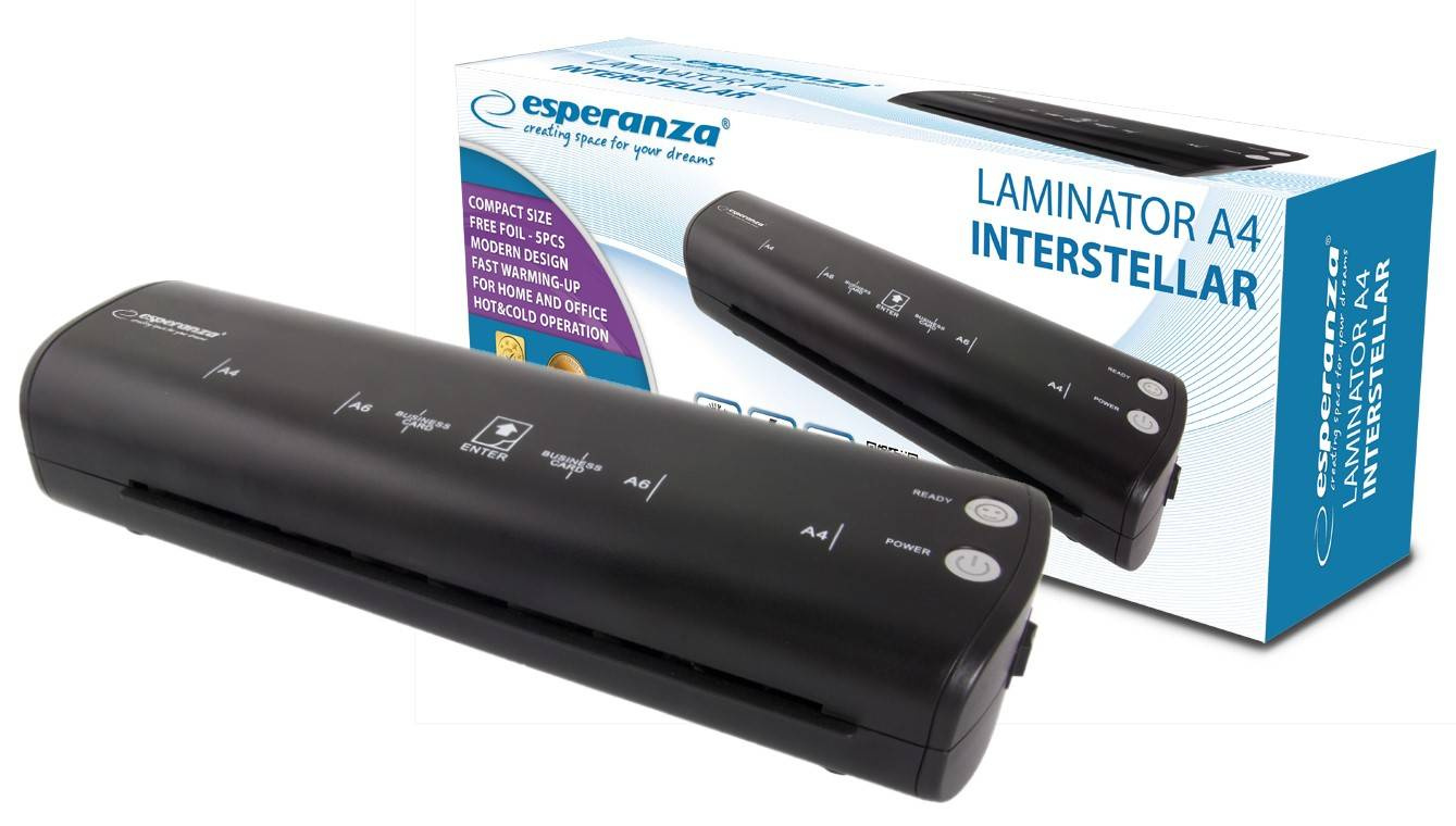LAMINATOR A4 INTERSTELLAR ESPERANZA BIURO \ AKCESORIA BIUROWE PRO
