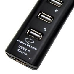 4 portowy HUB USB 2.0 ESPERANZA do 480 MB/s