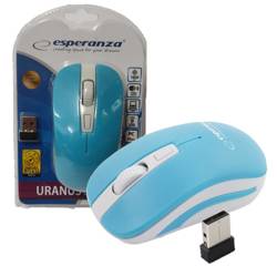 Bezprzewodowa mysz optyczna URANUS 2.4GHz 1600DPI niebieska