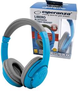 Bezprzewodowe słuchawki bluetooth LIBERO niebieskie