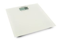 Cyfrowa waga łazienkowa hartowana AEROBIC biała