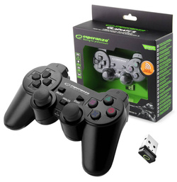 Gamepad bezprzewodowy PS3/USB Gladiator czarny