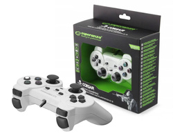 Gamepad z wibracją pad USB do PC/PS2/PS3 CORSAIR biały